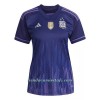 Camiseta de fútbol Argentina 3 Star Segunda Equipación Mundial 2022 - Mujer